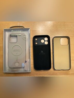 MagSafe Compatible iPhone Case - Beige/Black 13 12 Pro Max